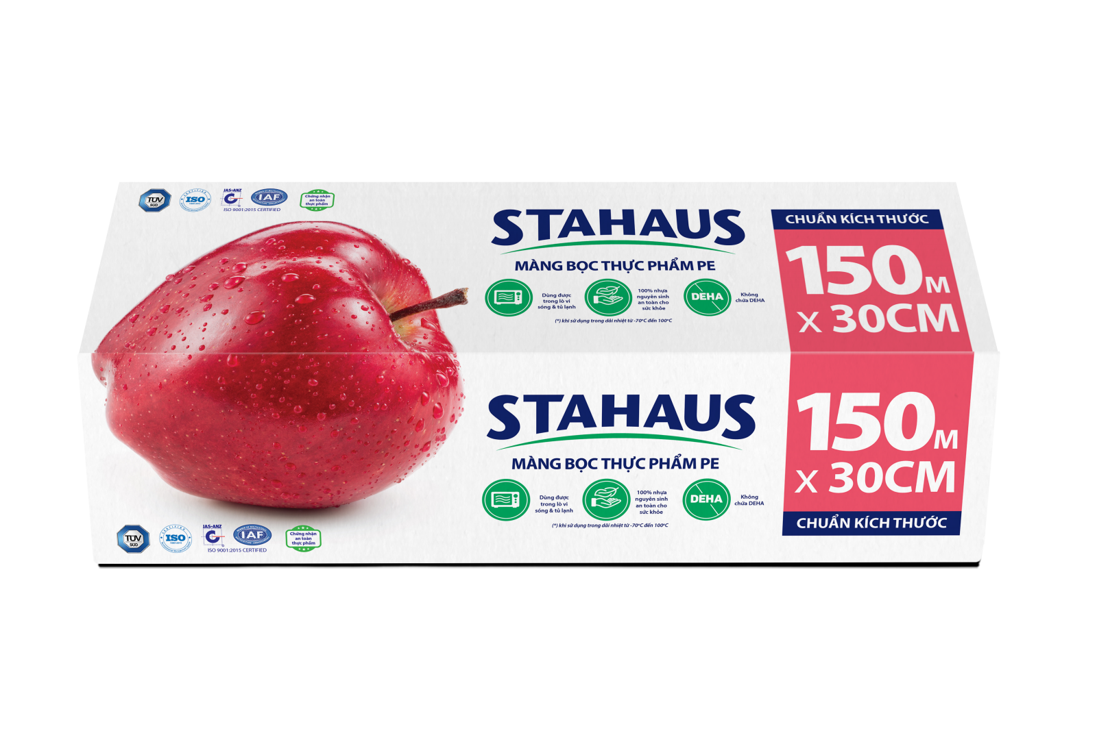Màng bọc thực phẩm PE STAHAUS 30cm x 150m